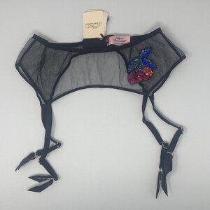 Agent Provocateur Nabina Black Multi Suspender NWT